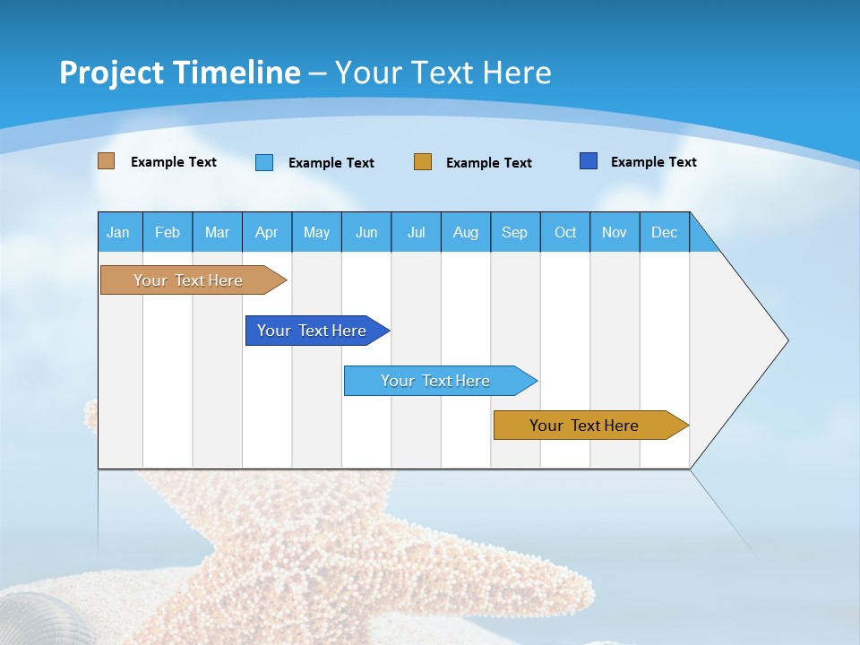 Sky Coastline Yellow PowerPoint Template