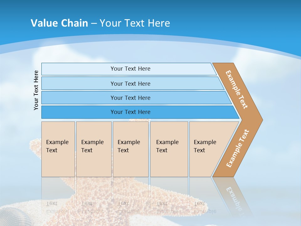 Sky Coastline Yellow PowerPoint Template