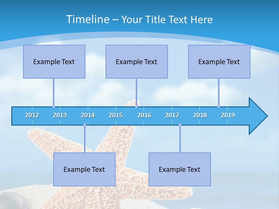 Sky Coastline Yellow PowerPoint Template