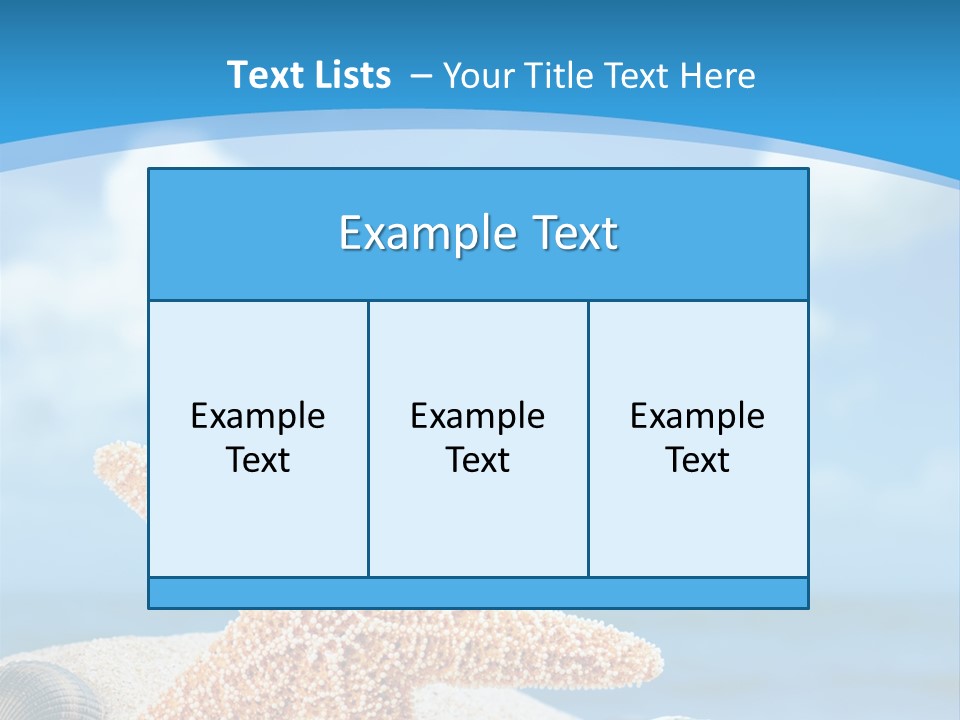 Sky Coastline Yellow PowerPoint Template
