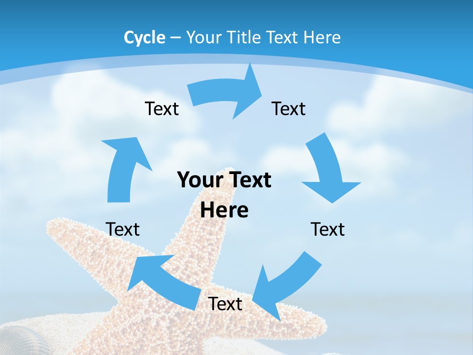 Sky Coastline Yellow PowerPoint Template