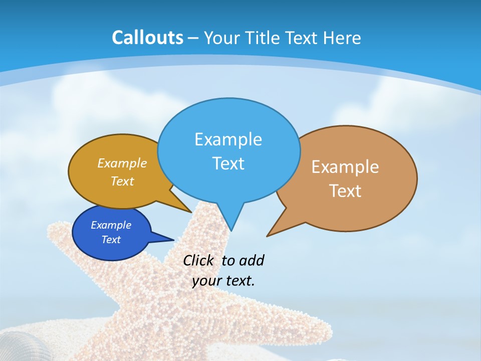 Sky Coastline Yellow PowerPoint Template