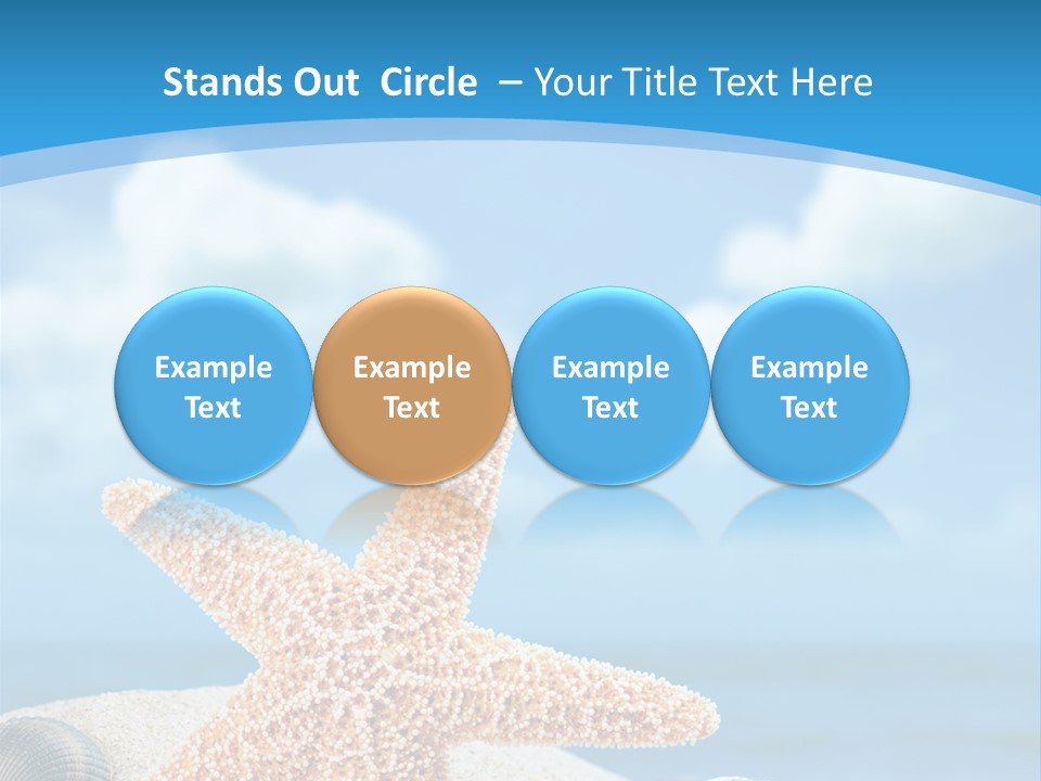 Sky Coastline Yellow PowerPoint Template