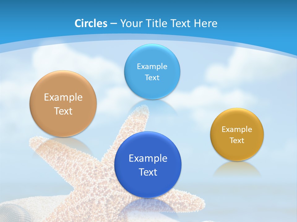 Sky Coastline Yellow PowerPoint Template