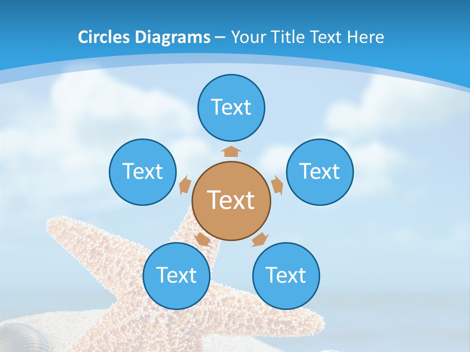 Sky Coastline Yellow PowerPoint Template