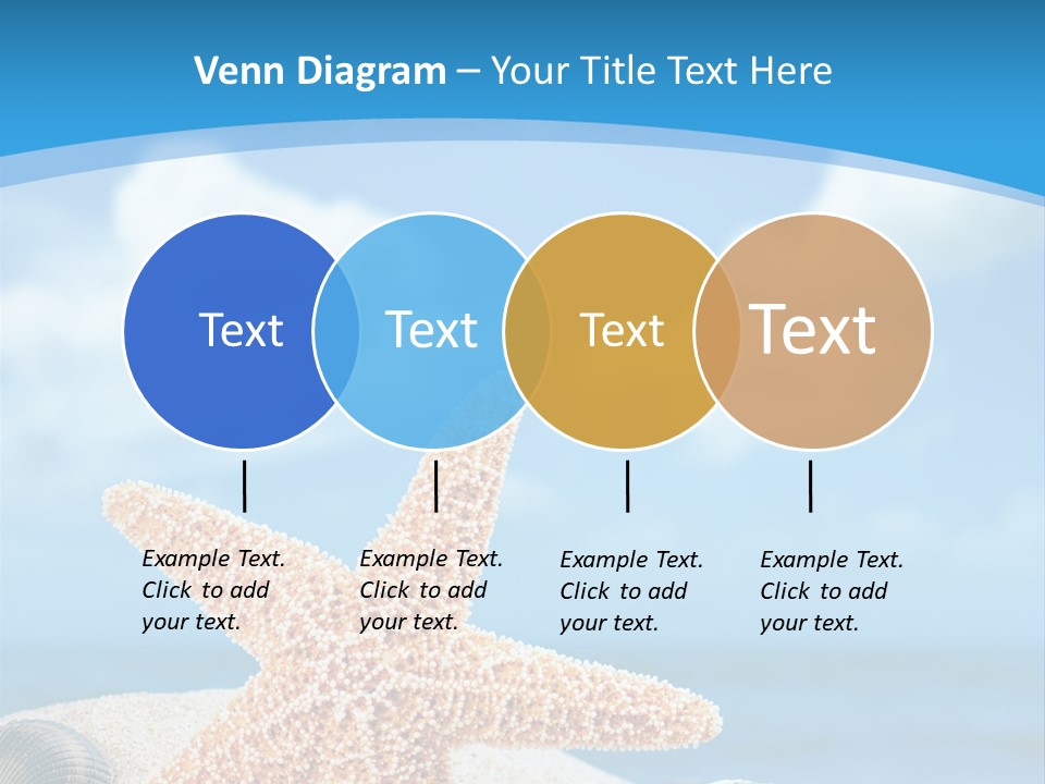 Sky Coastline Yellow PowerPoint Template