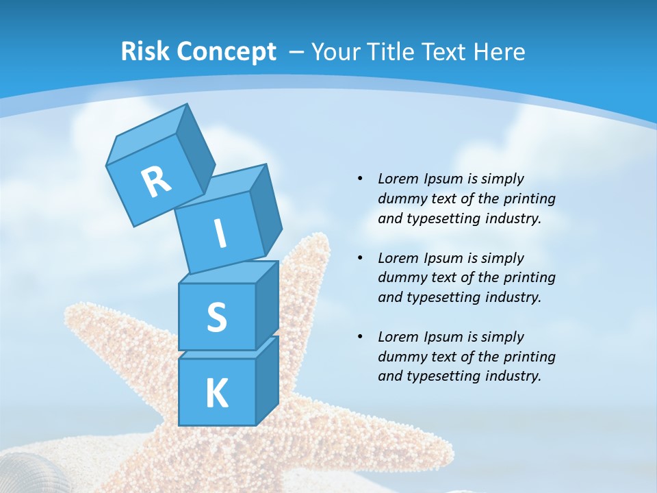 Sky Coastline Yellow PowerPoint Template