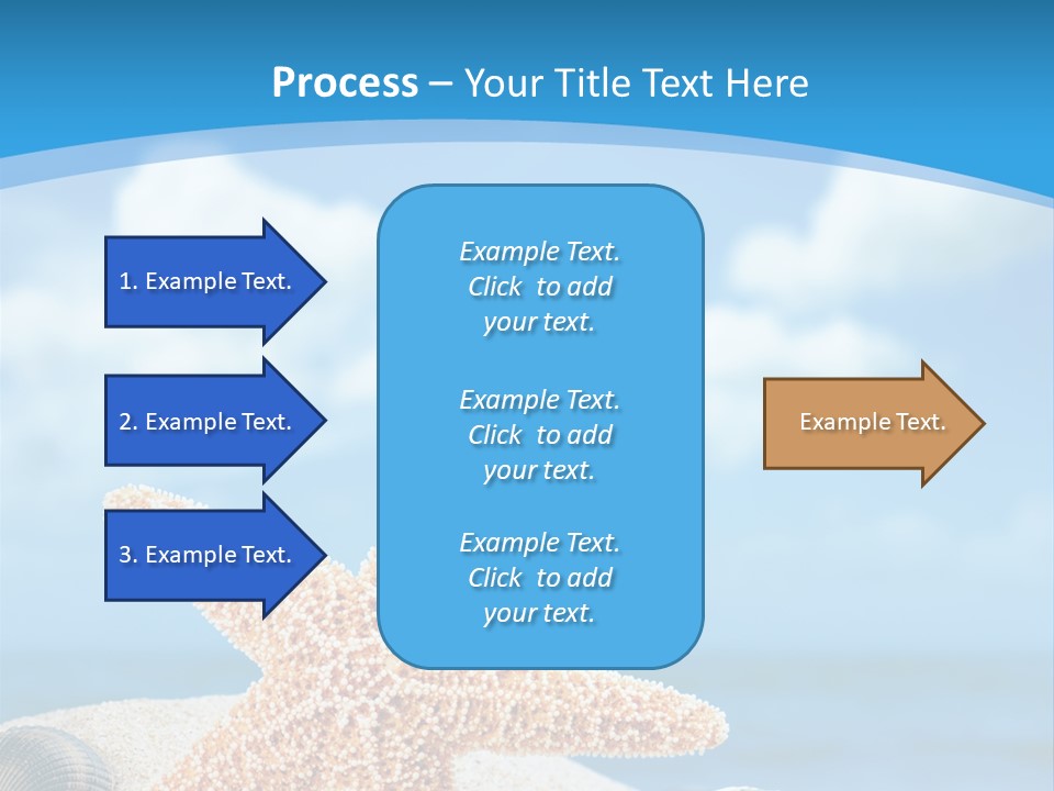 Sky Coastline Yellow PowerPoint Template