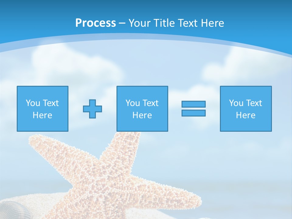 Sky Coastline Yellow PowerPoint Template