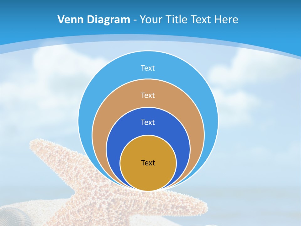 Sky Coastline Yellow PowerPoint Template