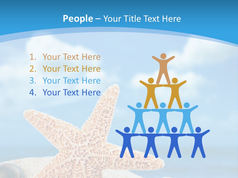 Sky Coastline Yellow PowerPoint Template