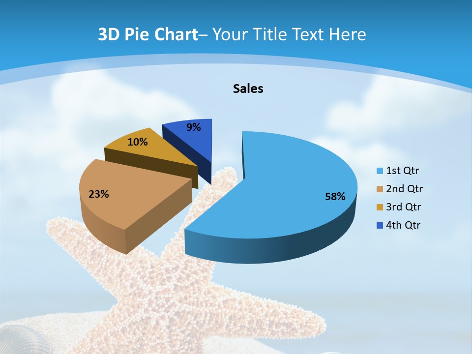 Sky Coastline Yellow PowerPoint Template