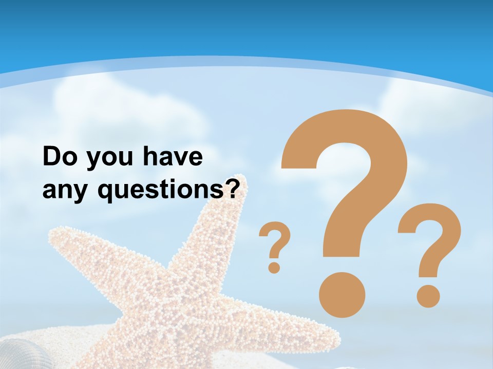 Sky Coastline Yellow PowerPoint Template