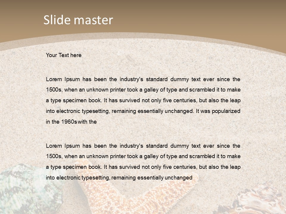 Copy Space Scenic Resort PowerPoint Template