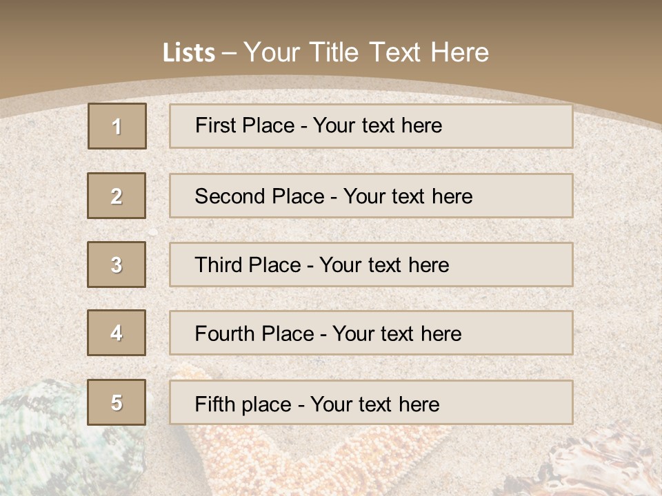 Copy Space Scenic Resort PowerPoint Template