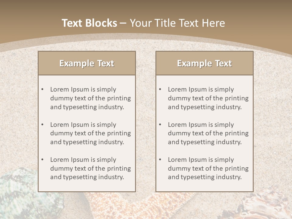 Copy Space Scenic Resort PowerPoint Template