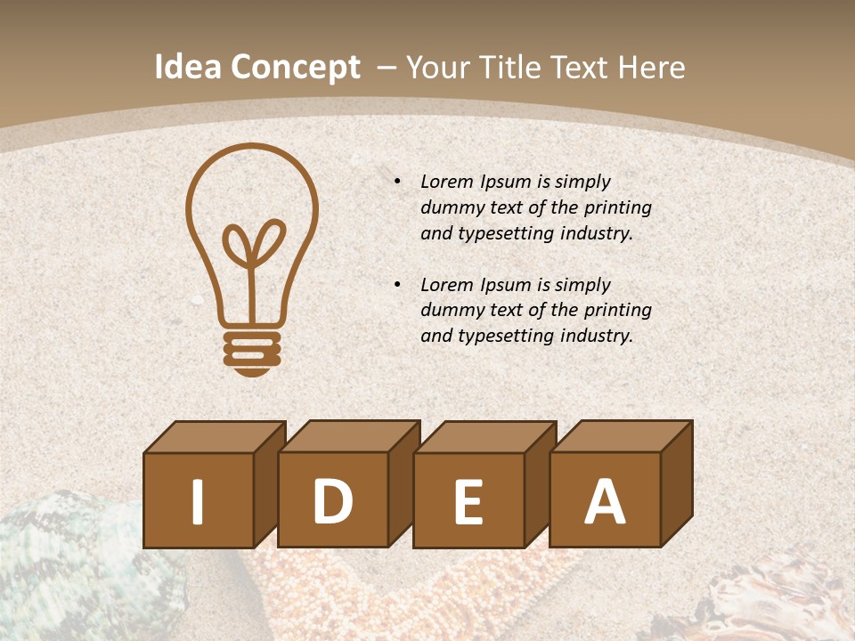 Copy Space Scenic Resort PowerPoint Template