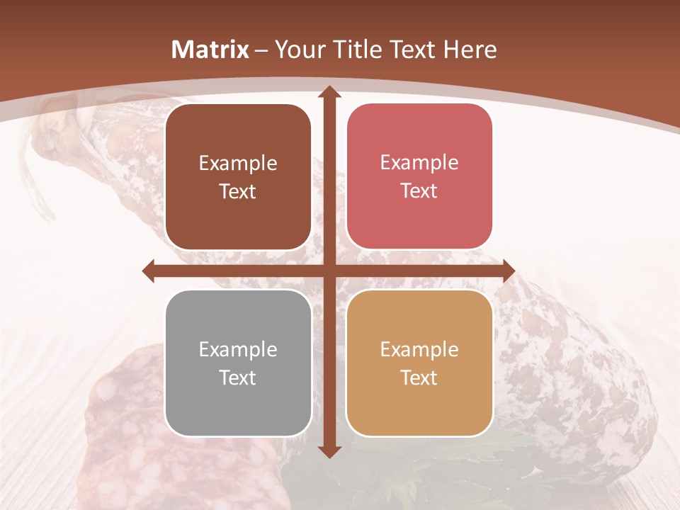 Pork Salami Appetizer PowerPoint Template