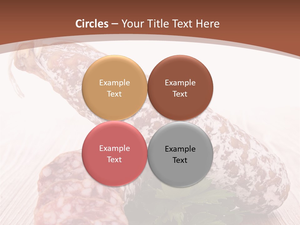 Pork Salami Appetizer PowerPoint Template