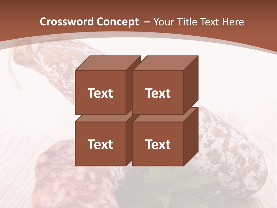 Pork Salami Appetizer PowerPoint Template