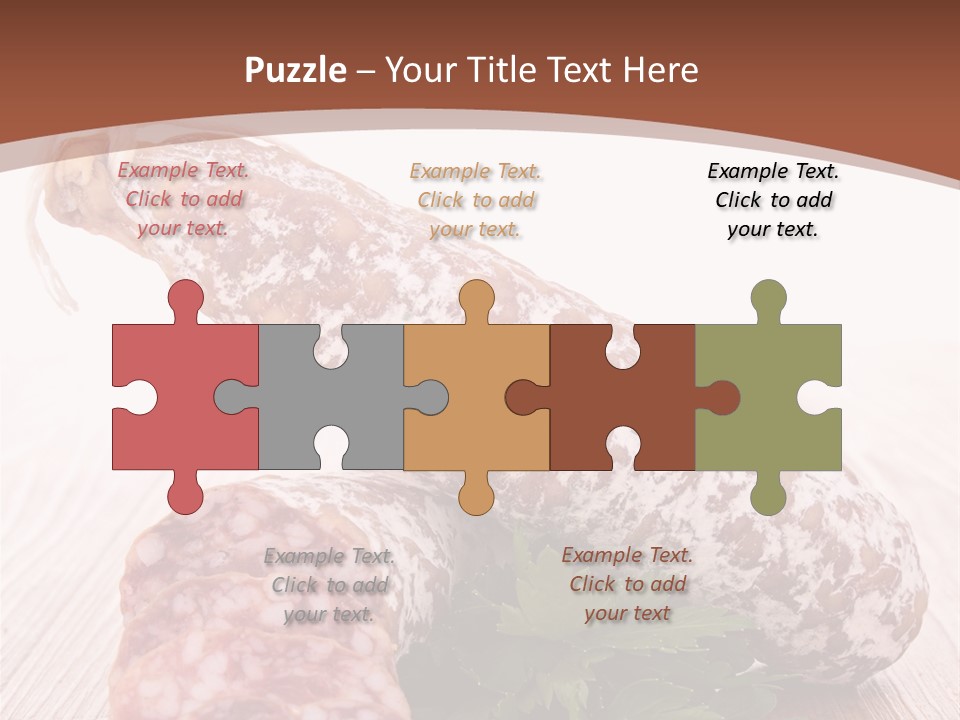 Pork Salami Appetizer PowerPoint Template