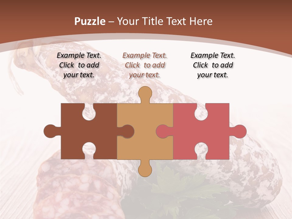 Pork Salami Appetizer PowerPoint Template