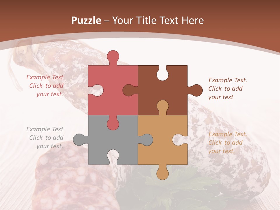 Pork Salami Appetizer PowerPoint Template