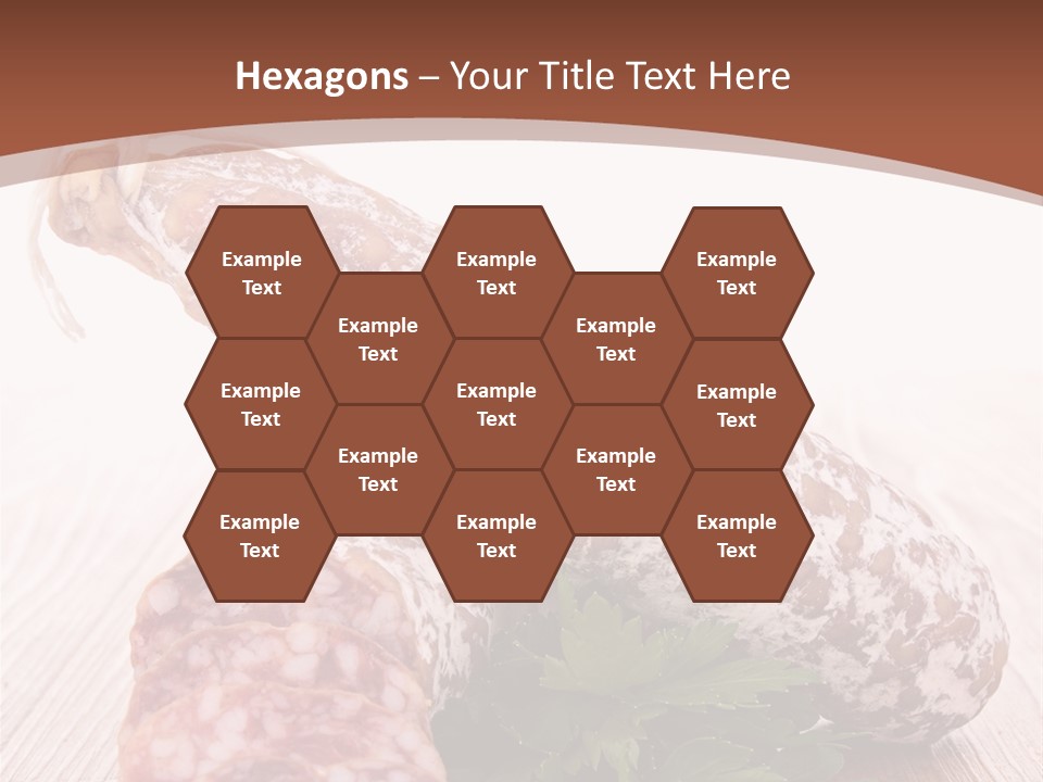 Pork Salami Appetizer PowerPoint Template