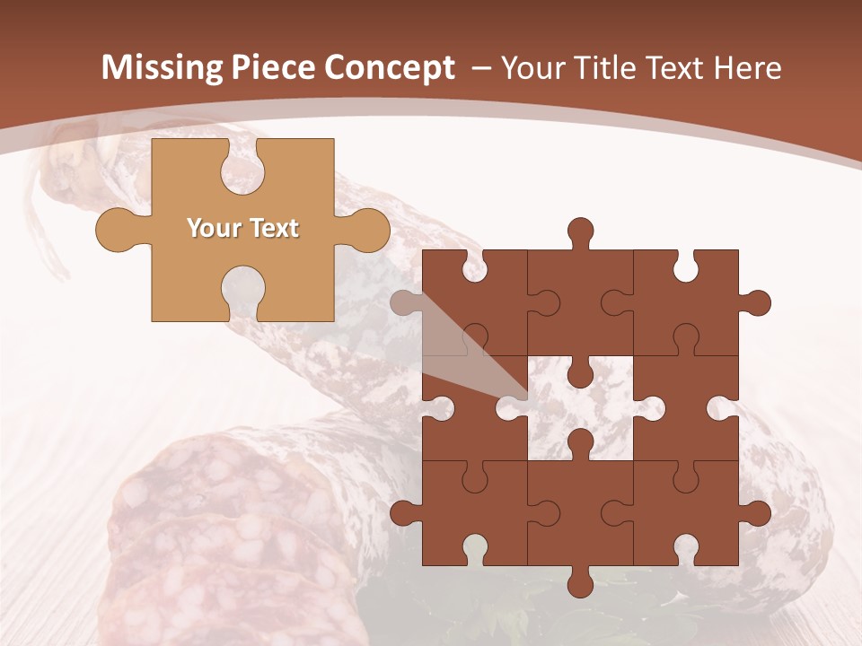 Pork Salami Appetizer PowerPoint Template