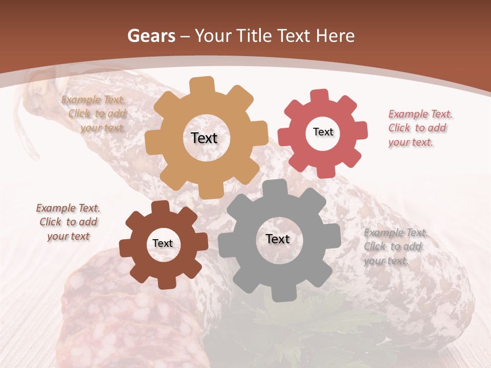 Pork Salami Appetizer PowerPoint Template