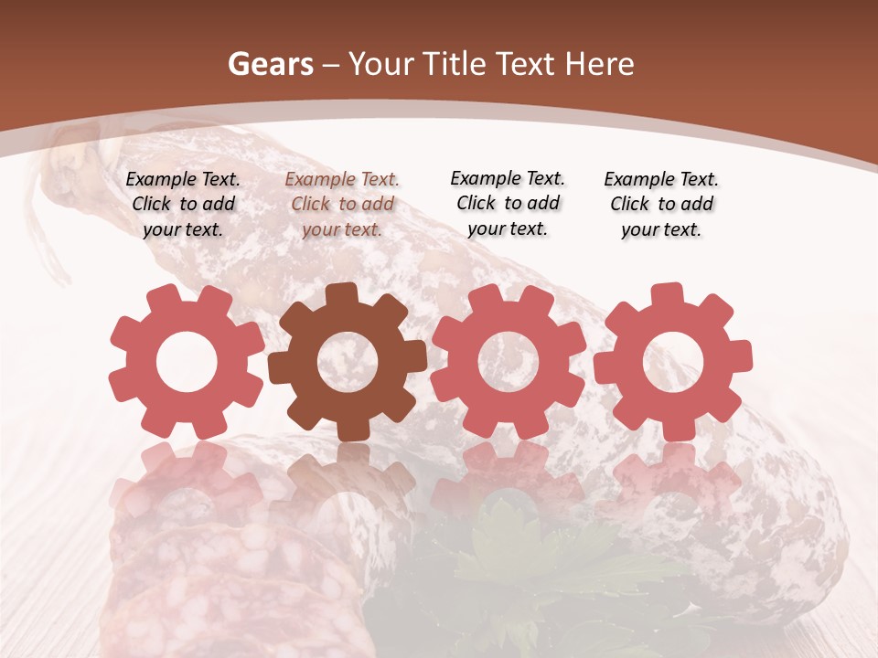 Pork Salami Appetizer PowerPoint Template
