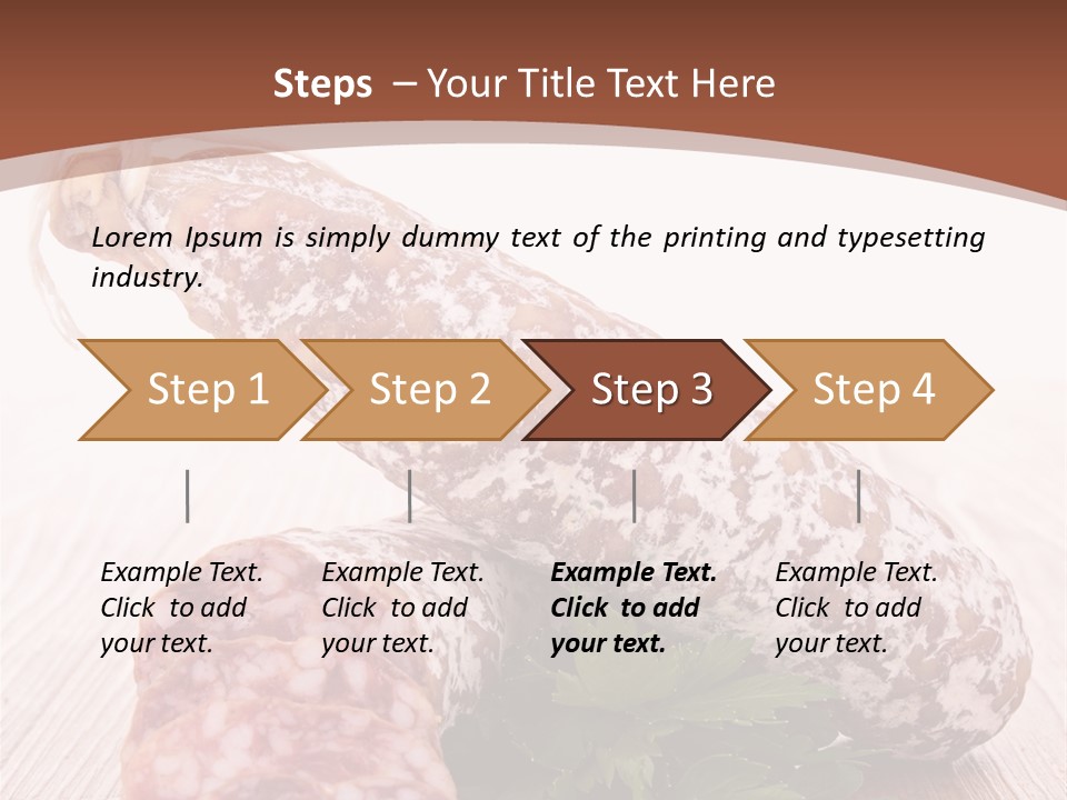 Pork Salami Appetizer PowerPoint Template