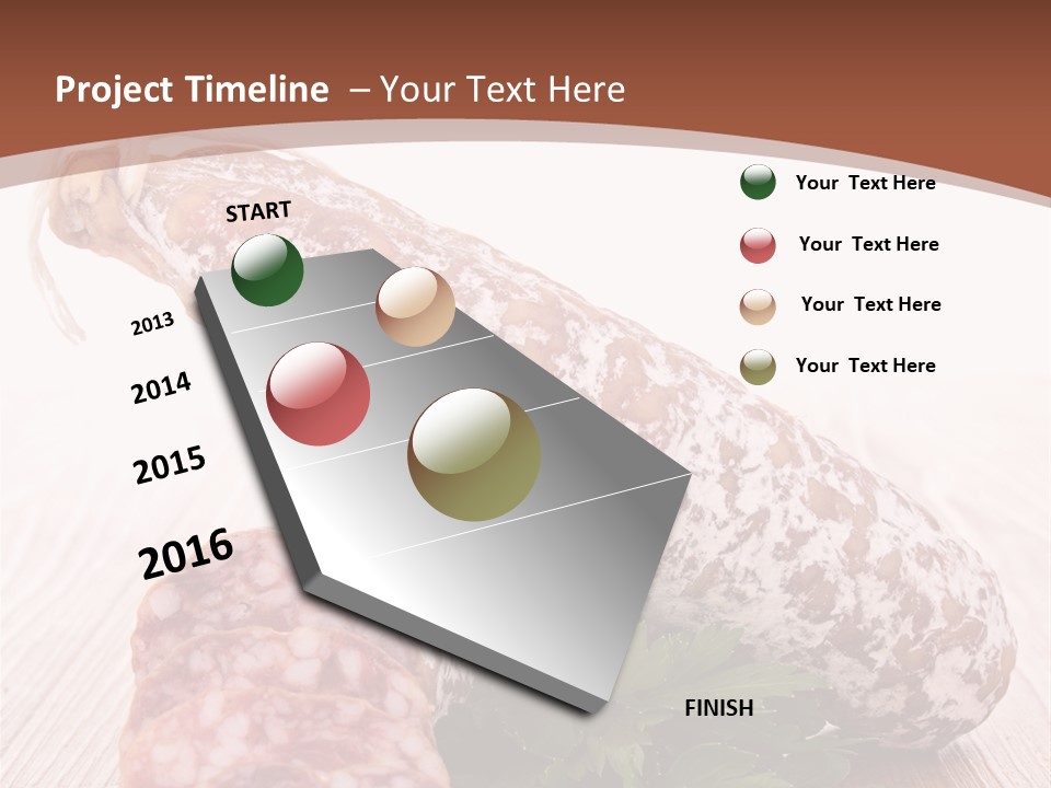 Pork Salami Appetizer PowerPoint Template