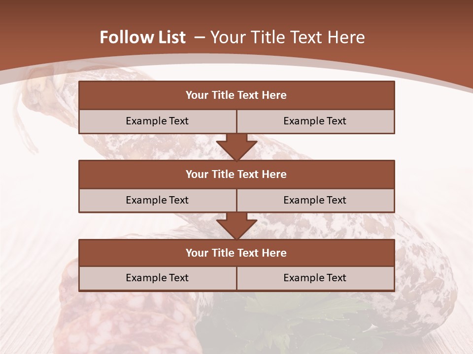 Pork Salami Appetizer PowerPoint Template