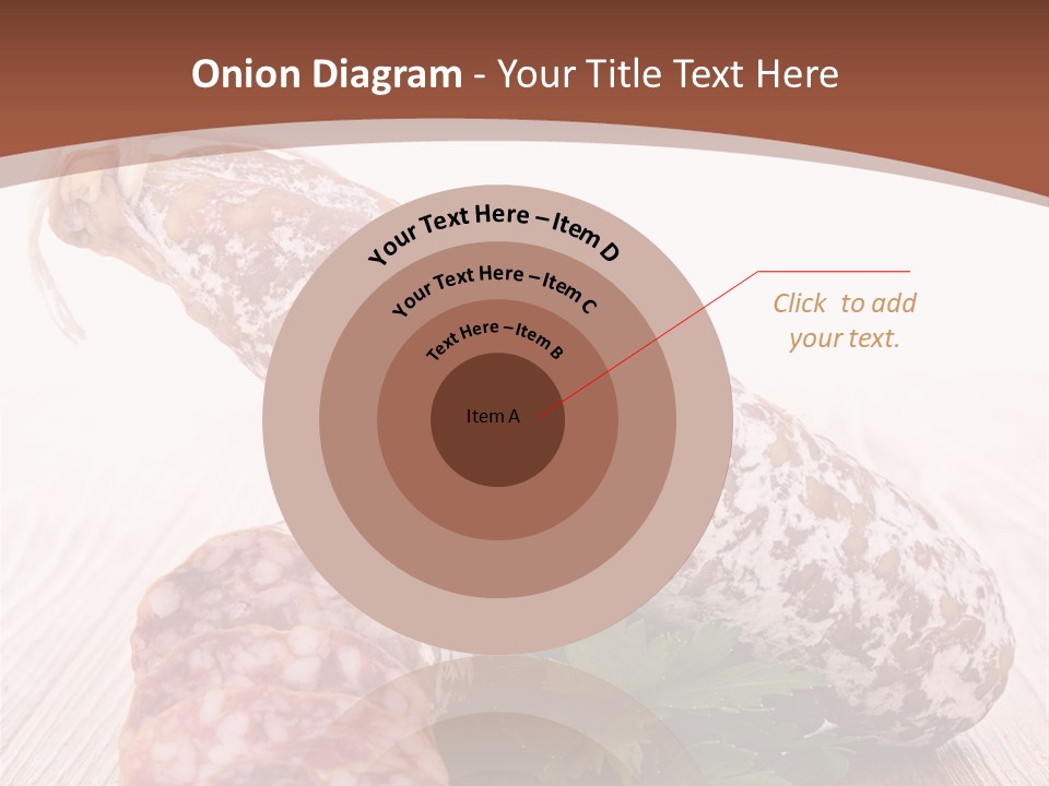 Pork Salami Appetizer PowerPoint Template