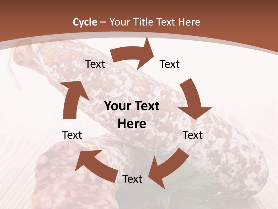 Pork Salami Appetizer PowerPoint Template