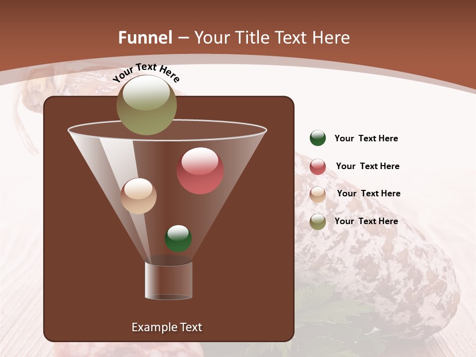 Pork Salami Appetizer PowerPoint Template