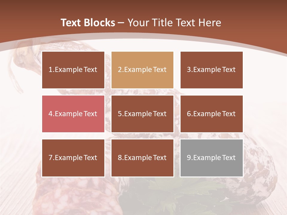 Pork Salami Appetizer PowerPoint Template