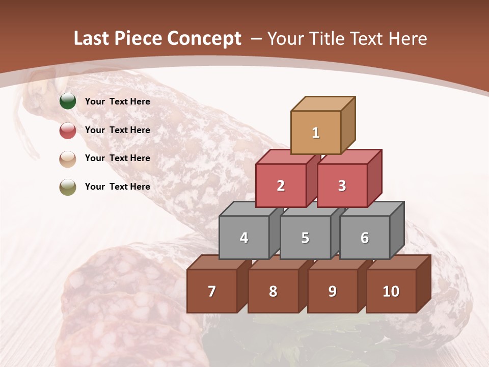 Pork Salami Appetizer PowerPoint Template
