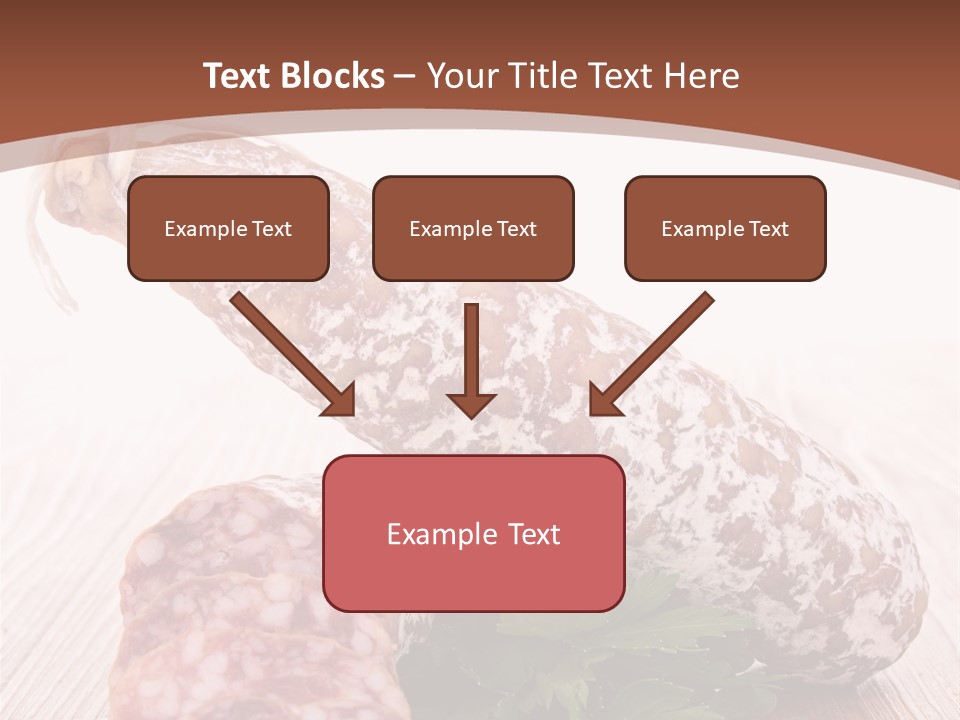 Pork Salami Appetizer PowerPoint Template