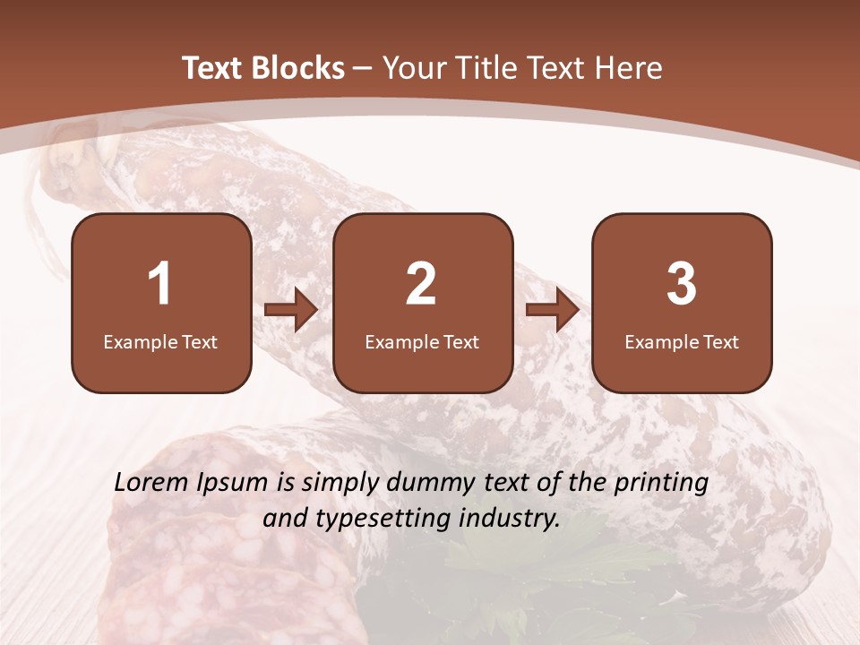 Pork Salami Appetizer PowerPoint Template