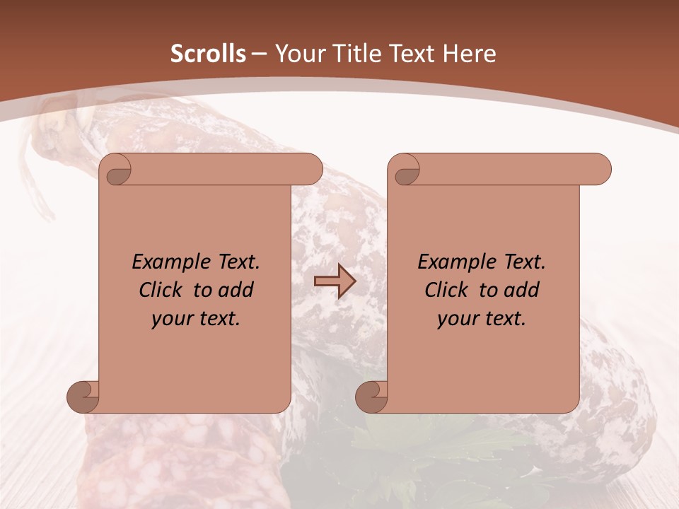 Pork Salami Appetizer PowerPoint Template