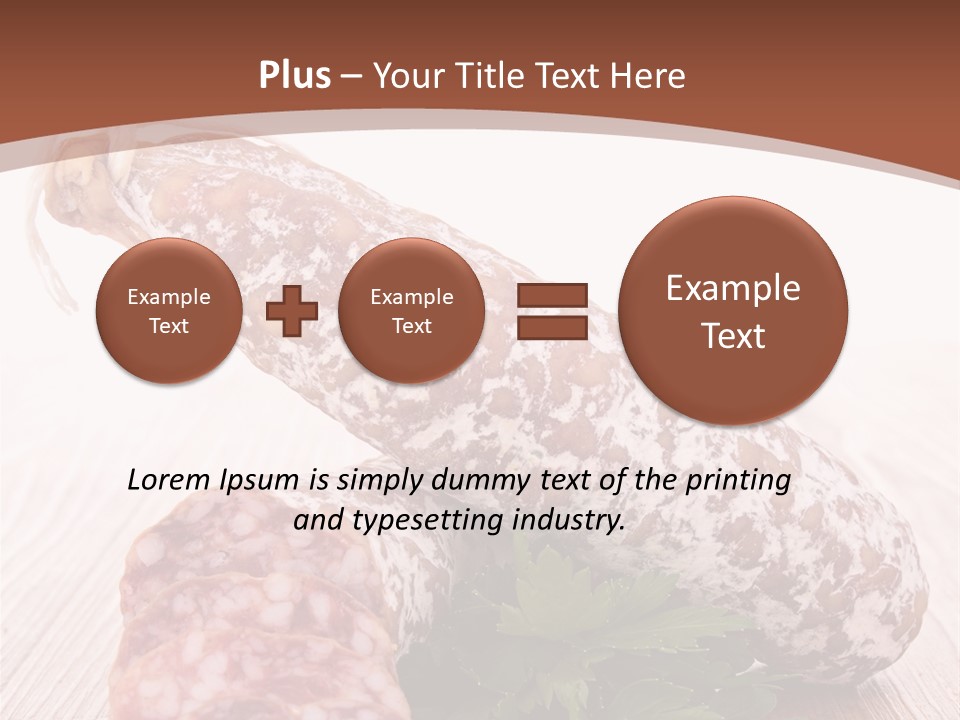 Pork Salami Appetizer PowerPoint Template