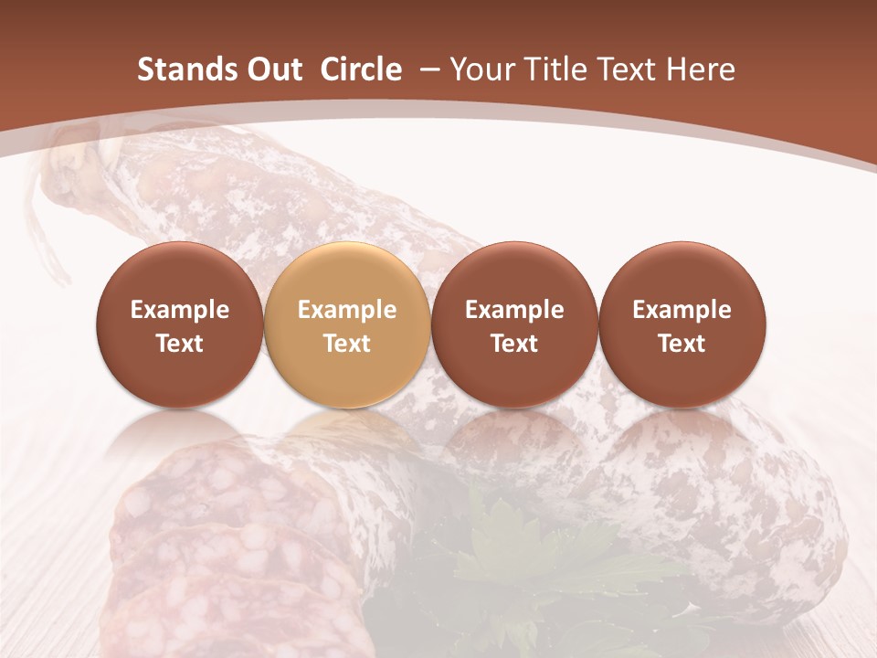 Pork Salami Appetizer PowerPoint Template