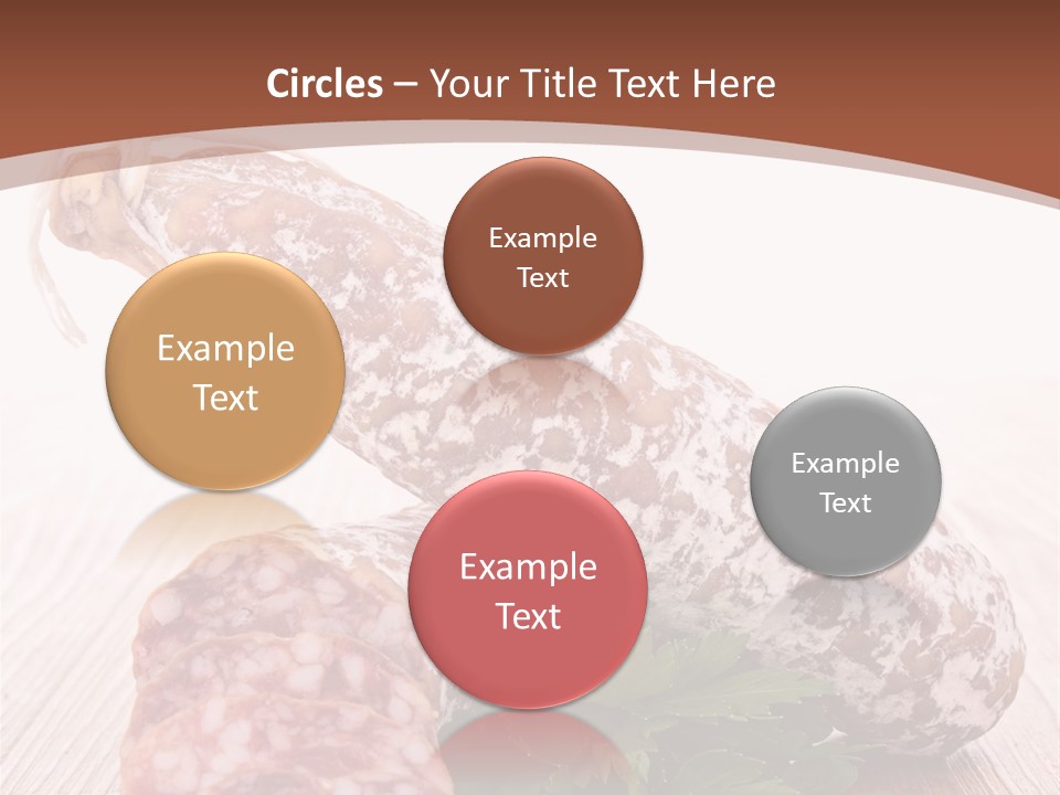 Pork Salami Appetizer PowerPoint Template