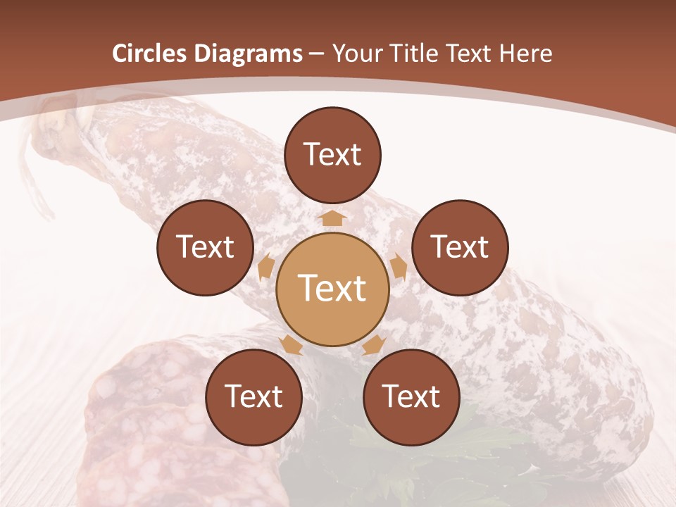Pork Salami Appetizer PowerPoint Template