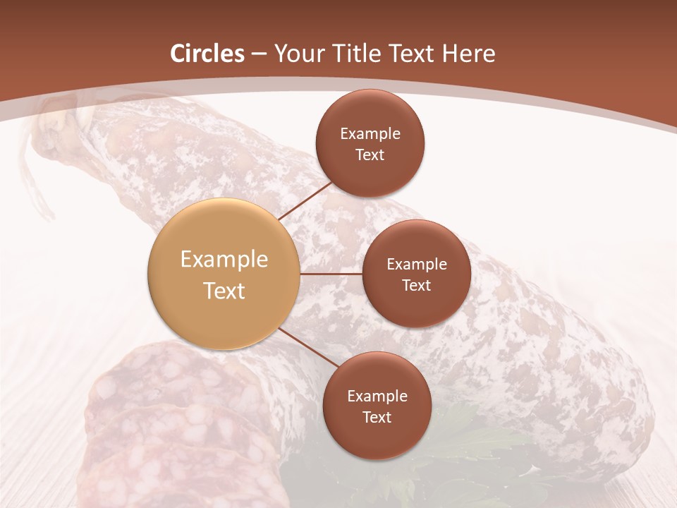Pork Salami Appetizer PowerPoint Template