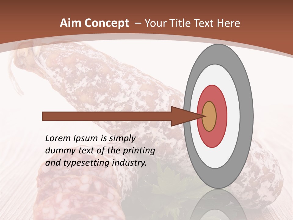 Pork Salami Appetizer PowerPoint Template