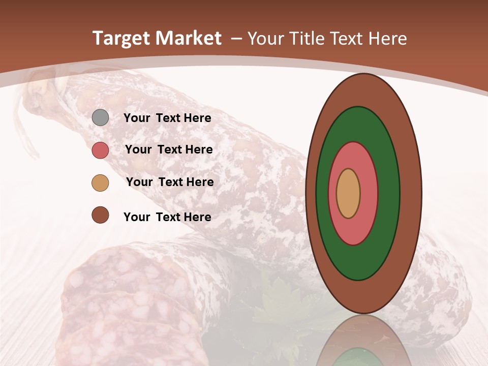 Pork Salami Appetizer PowerPoint Template