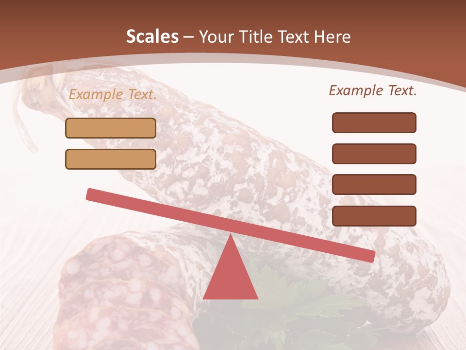Pork Salami Appetizer PowerPoint Template